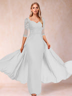 Kerensa Hope Ivory back view mother of the bride dress