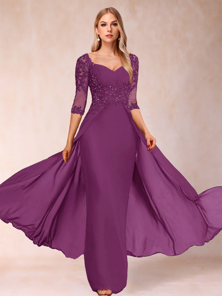 Kerensa Hope Orchid front view mother of the bride dress
