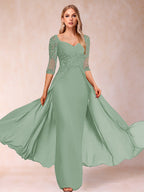Kerensa Hope Sage Green back view mother of the bride dress