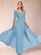 Kerensa Hope Sky Blue side view mother of the bride dress