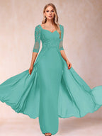 Kerensa Hope Pool Blue back view mother of the bride dress