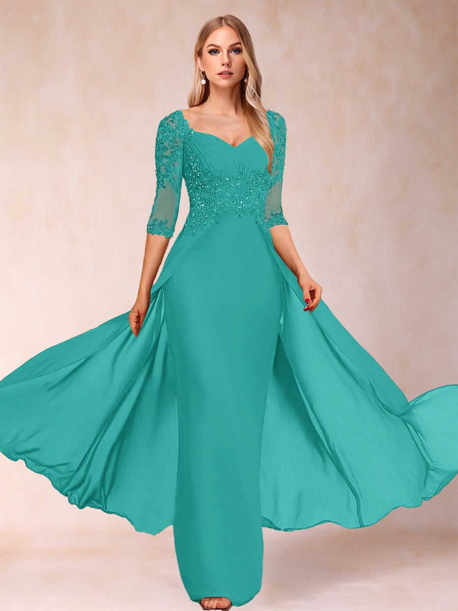 Kerensa Hope Turquoise back view mother of the bride dress