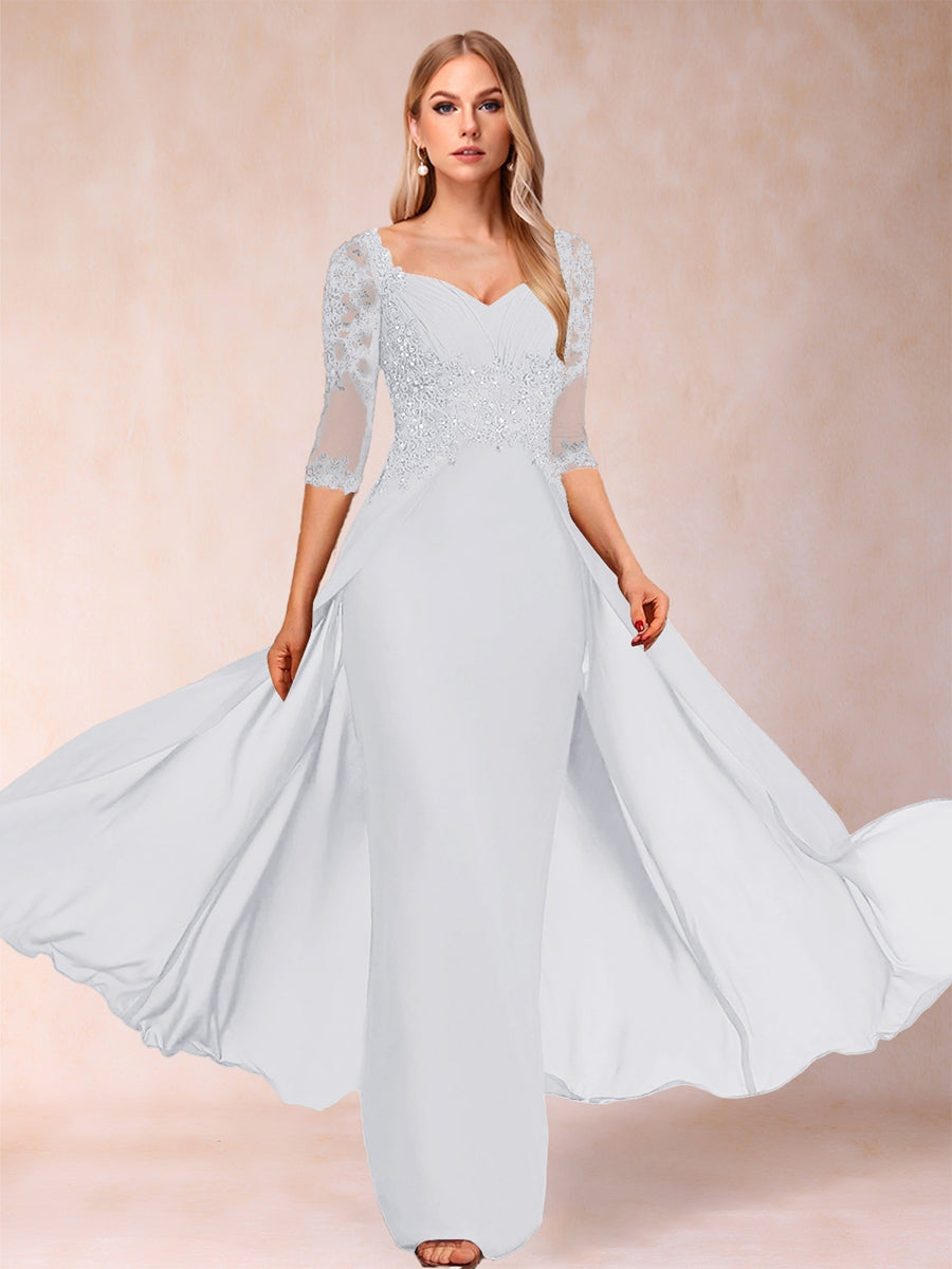 Kerensa Hope White front view mother of the bride dress