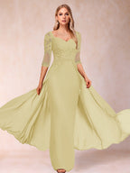 Kerensa Hope Yellow front view mother of the bride dress