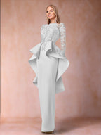 Brielle ivory alternate front view 2 mother of the bride dress