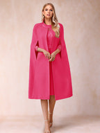 Elena Mae Fuchsia back view mother of the bride dress