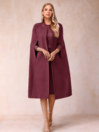 Elena Mae Plum front view mother of the bride dress