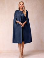 Elena Mae Navy Blue back view mother of the bride dress