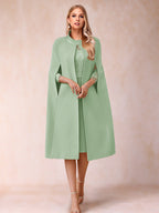 Elena Mae Sage Green front view mother of the bride dress