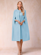 Elena Mae Sky Blue side view mother of the bride dress