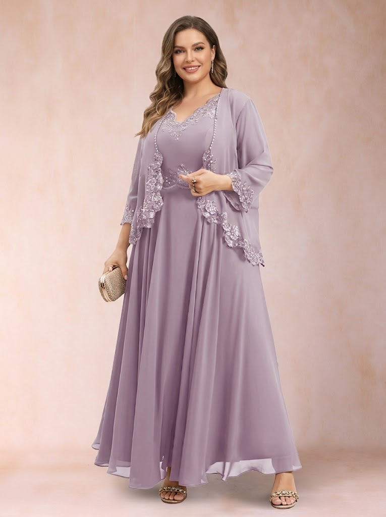 Ophelia Simone Steel Blue hem detail mother of the bride dress