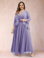 Ophelia Simone Wisteria back view mother of the bride dress