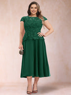 Carmen Mae Emerald front view mother of the bride dress