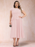 Carmen Mae Pearl Pink back view mother of the bride dress