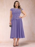 Carmen Mae Lilac front view mother of the bride dress