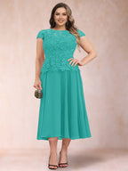 Carmen Mae Turquoise back view mother of the bride dress