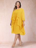 Paula Mae Gold front view mother of the bride dress