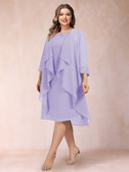 Paula Mae Lilac back view mother of the bride dress