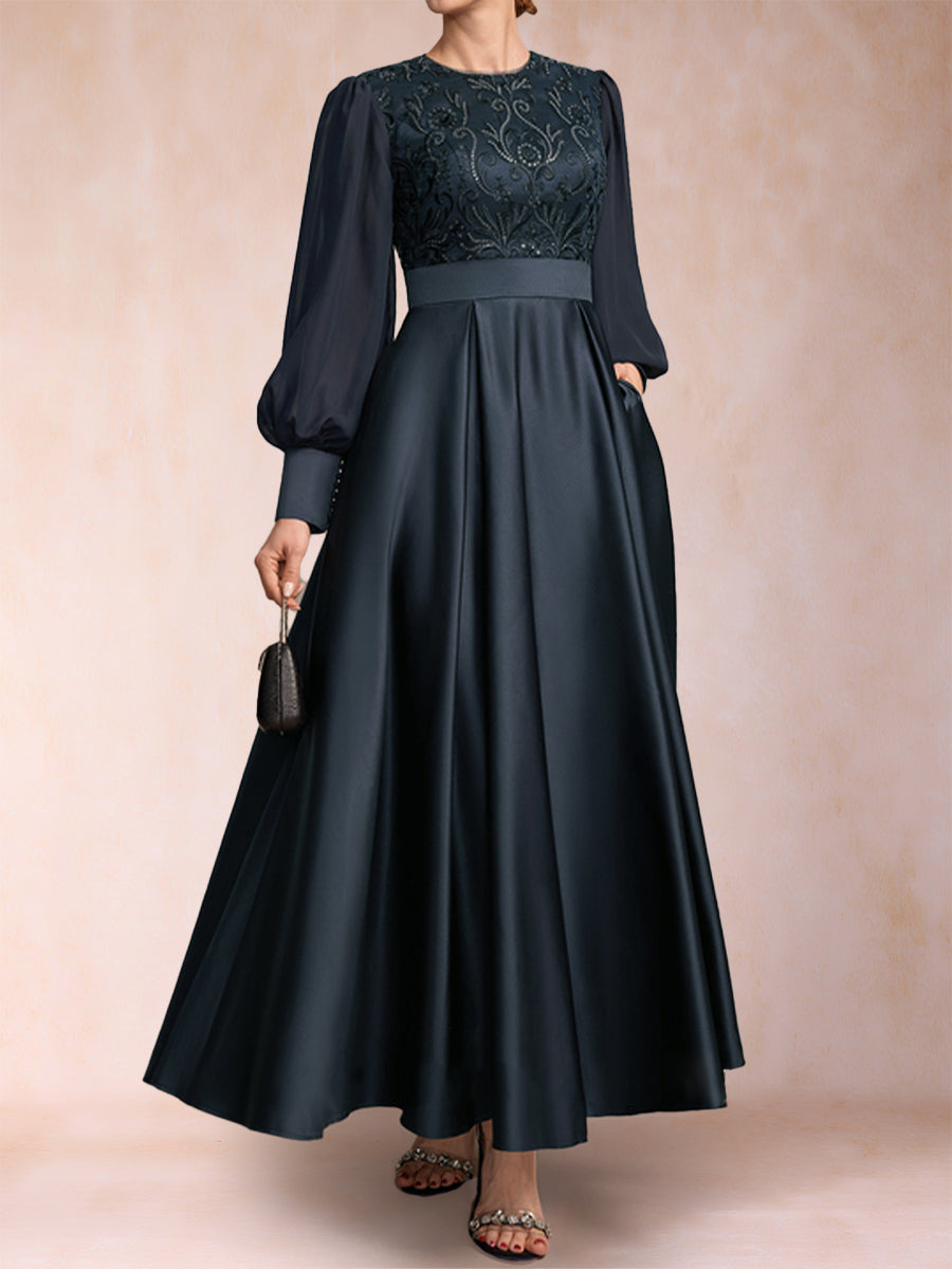Iona Elise Royal Blue bodice detail mother of the bride dress