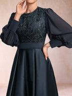 Iona Elise Royal Blue hem detail mother of the bride dress