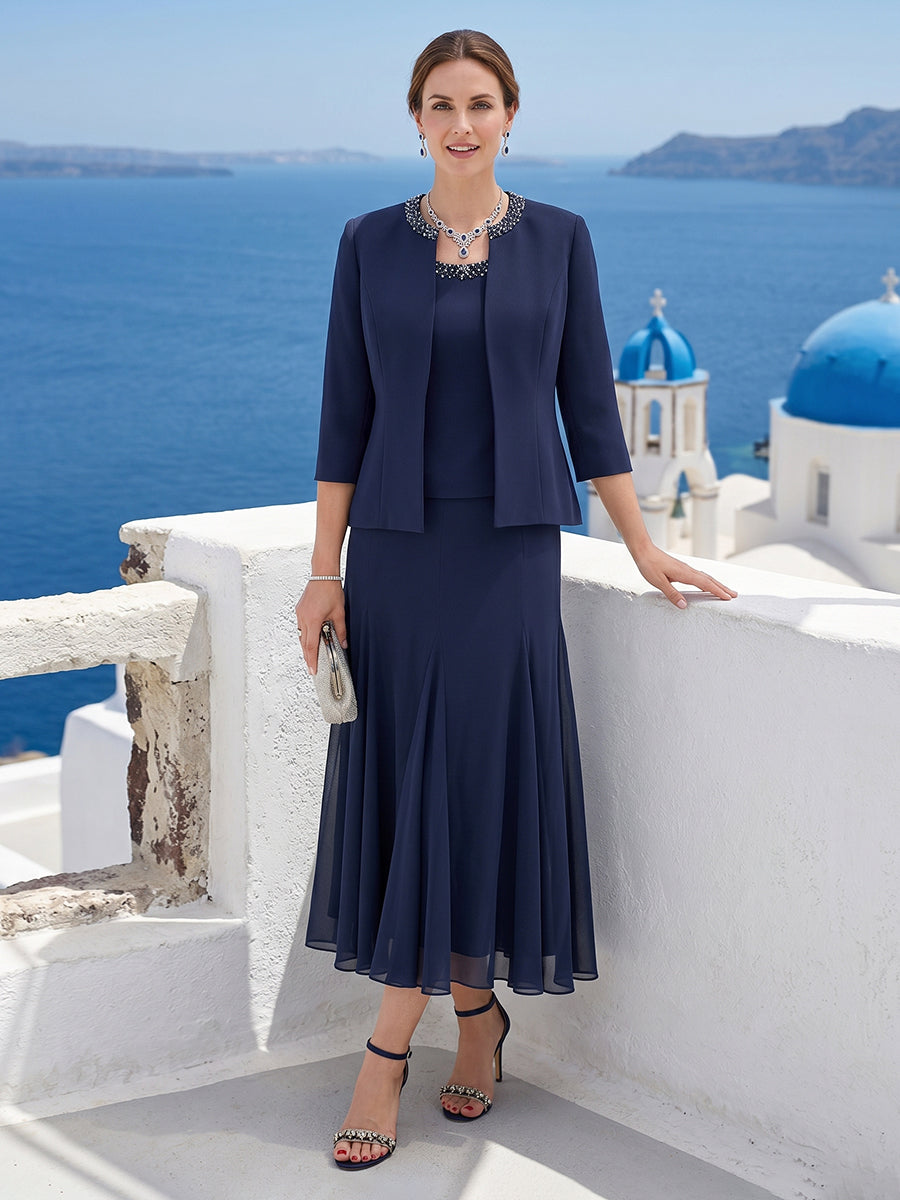Jessamine Royal Blue front view wedding guest dress