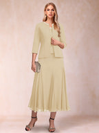 Jessamine Champagne back view wedding guest dress