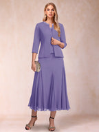 Estelle wisteria front view mother of the bride dress