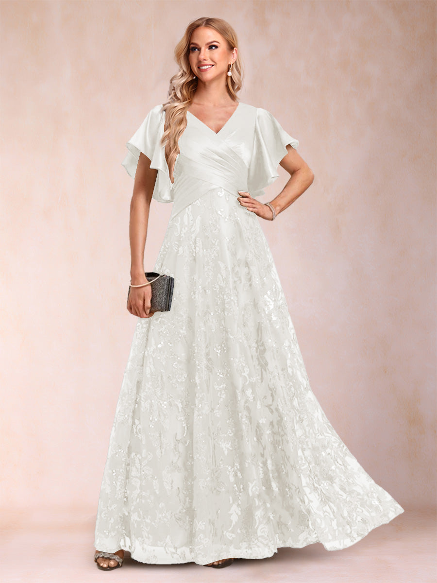 Katrina Rose Ivory back view mother of the bride dress