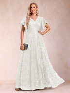 Katrina Rose Ivory back view mother of the bride dress