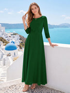 Imogen Claire Emerald front view mother of the bride dress