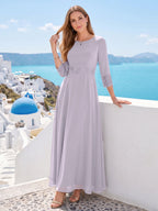 Imogen Claire Lilac back view mother of the bride dress