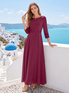 Imogen Claire Orchid front view mother of the bride dress