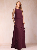 Juliette cabernet side view mother of the bride dress