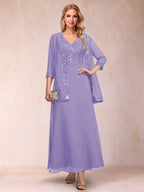 Adelaide Rose Wisteria back view mother of the bride dress