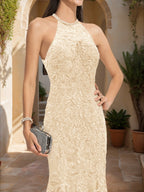 Damaris ivory side view prom dress