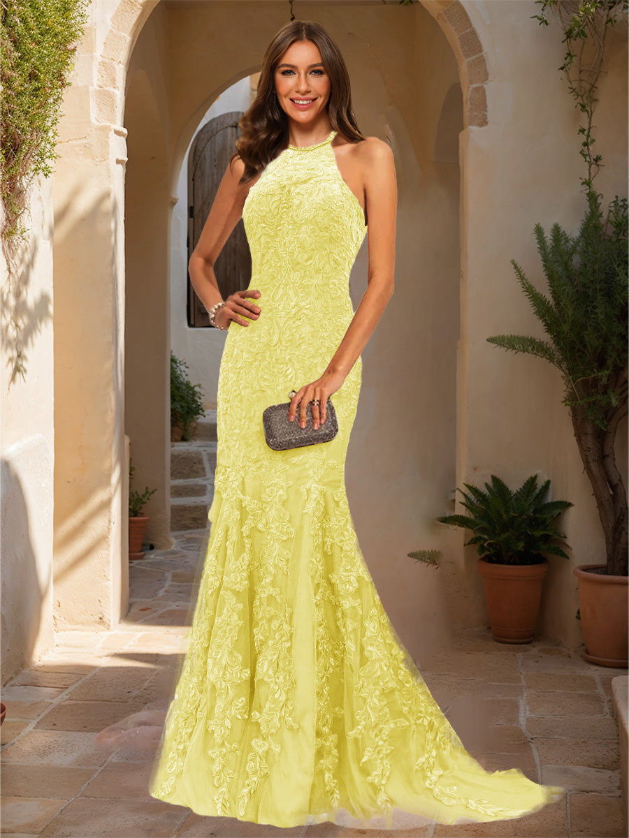 Damaris daffodil front view prom dress