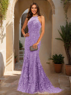Damaris wisteria front view prom dress