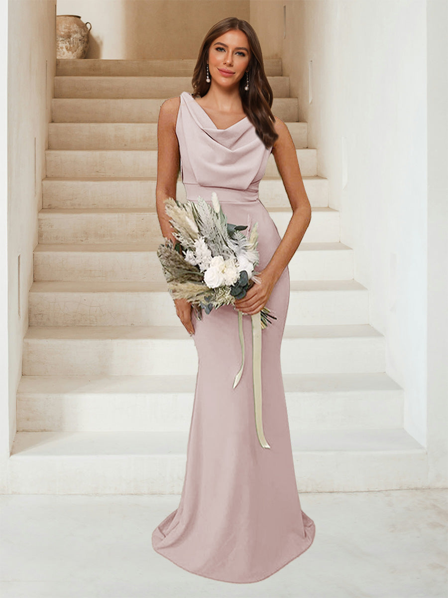 Isadora Dusty Rose back view bridesmaid dress
