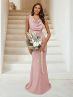 Isadora Dusty Rose front view bridesmaid dress