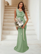 Isadora Sage Green bodice detail bridesmaid dress