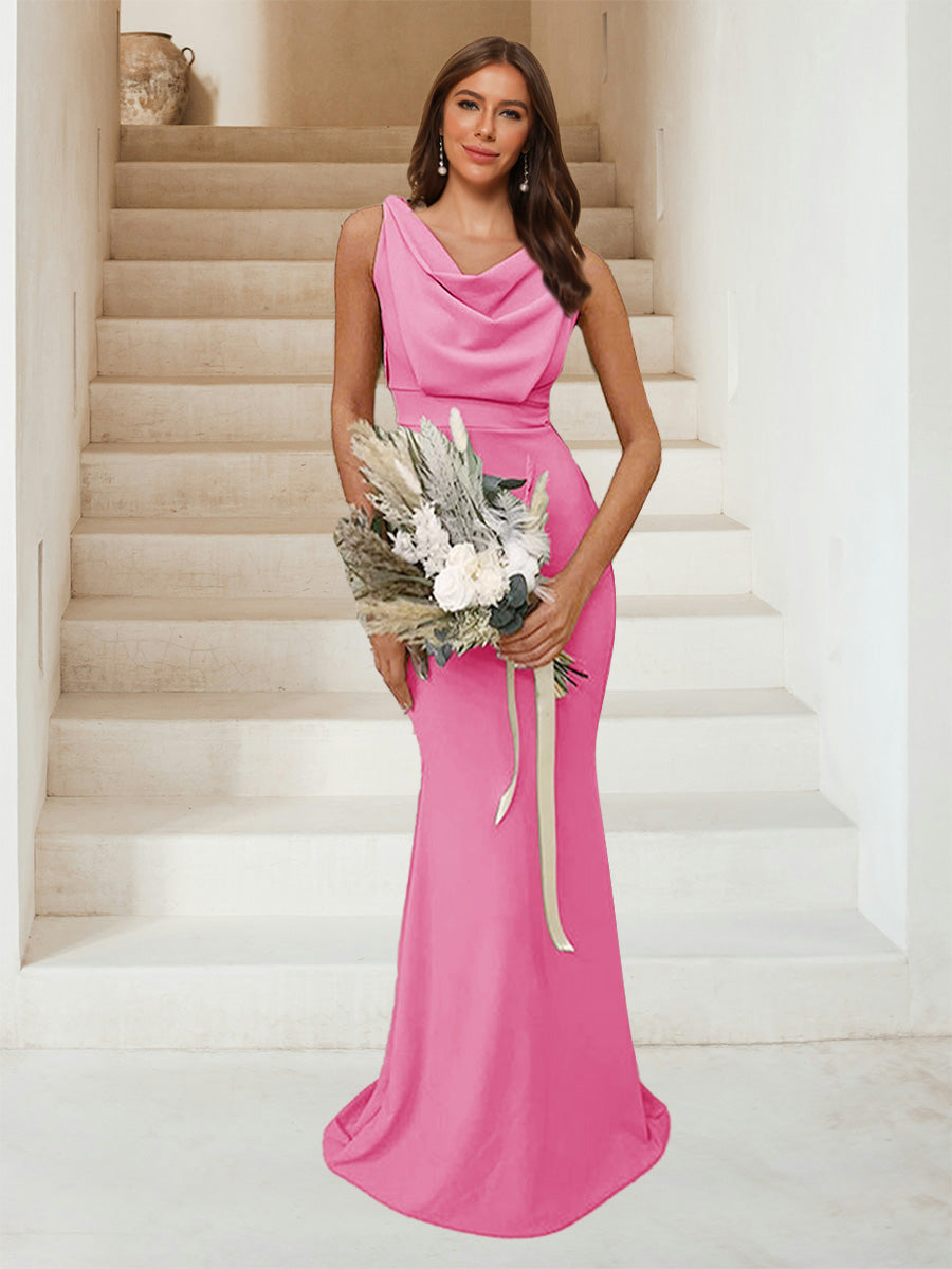 Isadora Hot Pink front view bridesmaid dress