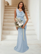 Isadora Lavender front view bridesmaid dress