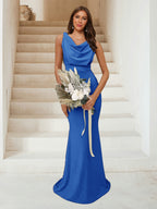 Isadora Royal Blue back view bridesmaid dress