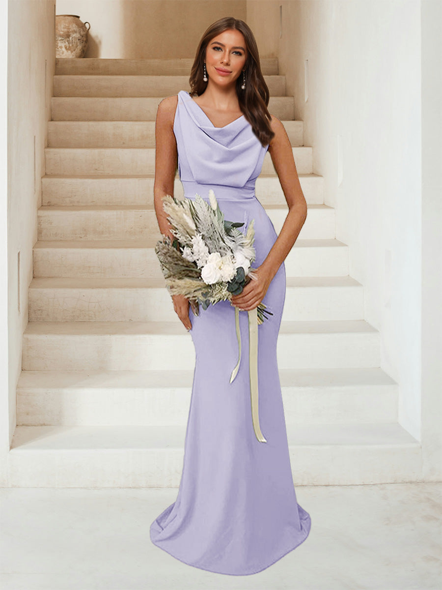 Isadora Lilac back view bridesmaid dress