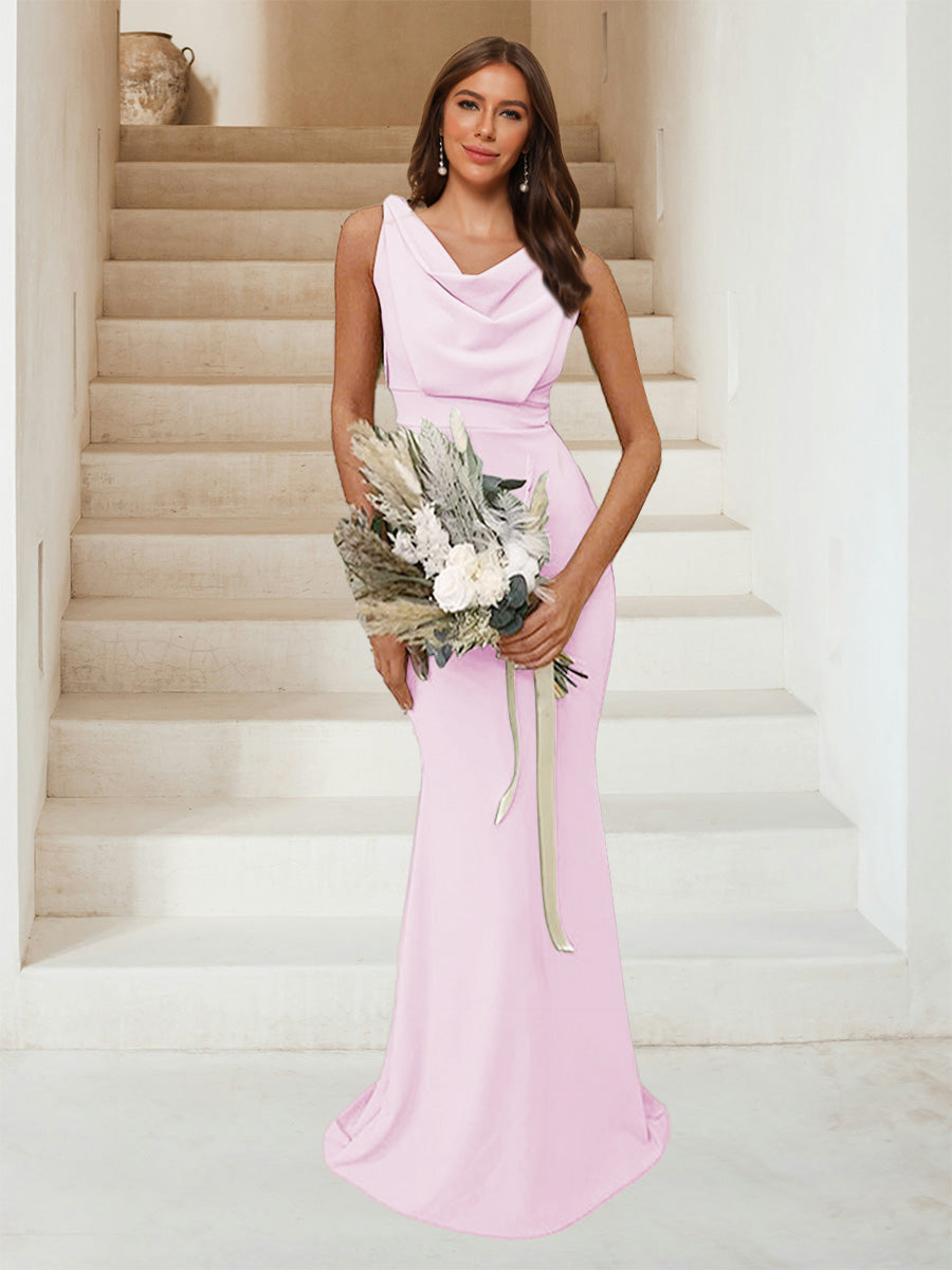 Isadora Rose Pink front view bridesmaid dress
