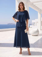 Laurel navy blue bodice detail mother of the bride dress