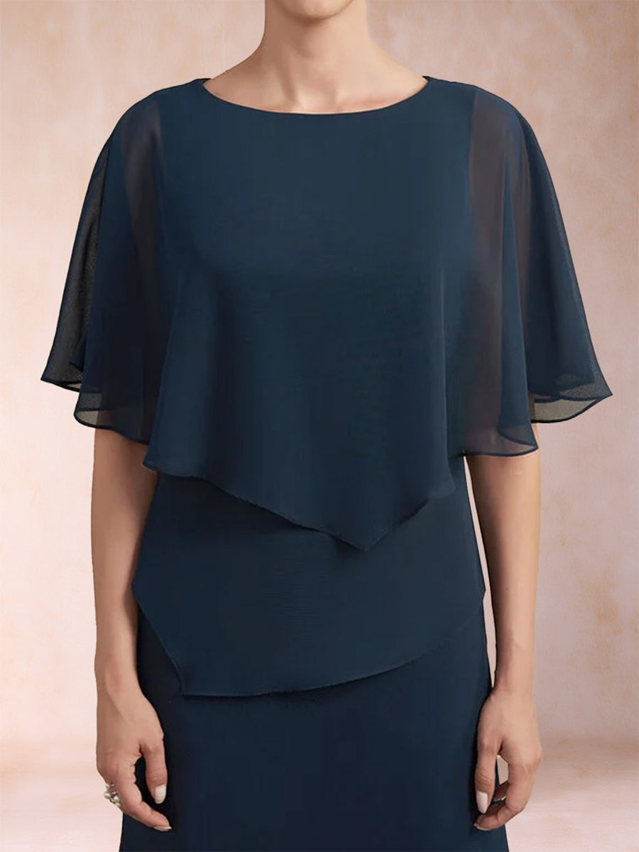 Laurel navy blue alternate view mother of the bride dress