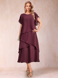 Willa Mae Red front view mother of the bride dress