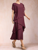 Willa Mae Red side view mother of the bride dress