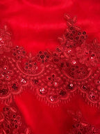 Fiamma burgundy alternate view prom dress